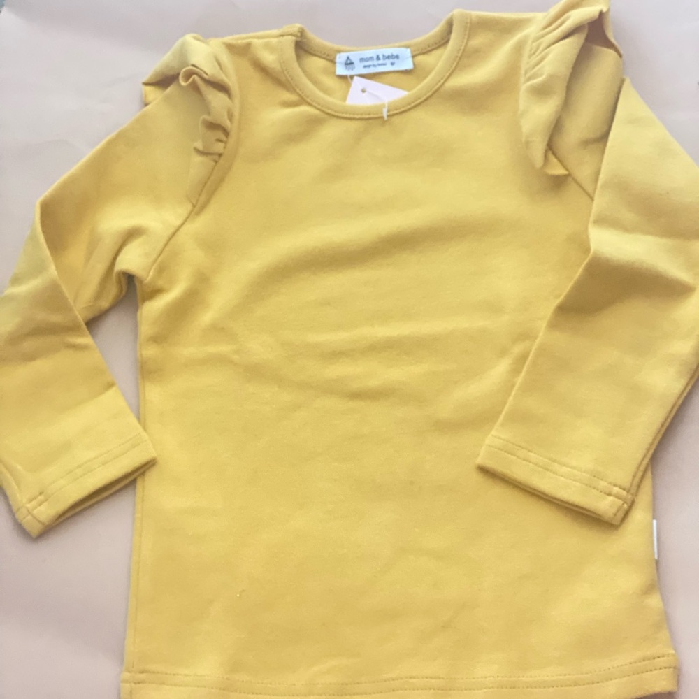 Yellow Long Sleeve Kids Top